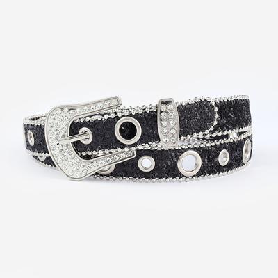 Cinture gotiche Y2K Girls da donna, con cinturino in pelle PU, cintura western da cowboy per jeans, uomo, dropshipping