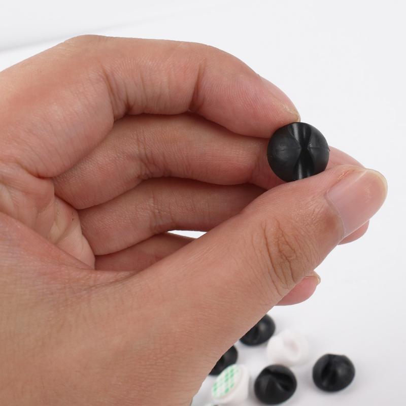 Mini Cable Clips Silicone Car Dash Desktop Wire Tidy Organizer Cable Winder Cord Charger Holder Auto USB Data Line Fixed Clasp