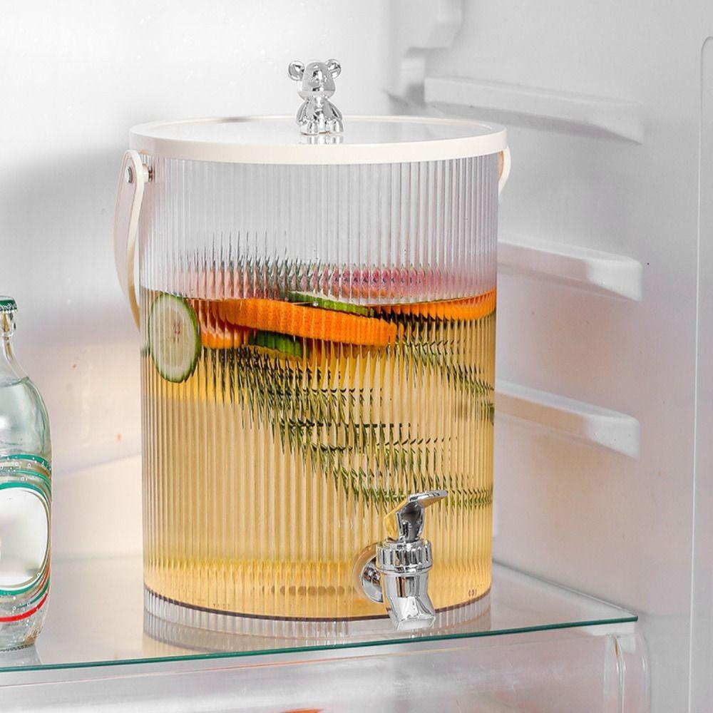 Striped Party Juice Jug Bear Grips Cold Water Kettle Lightly Luxurious Fruit Tea Bucket Summer