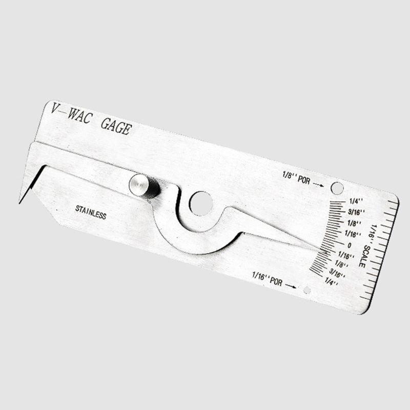 Metric Imperial Welding Gauge Biting Edge Undercut Inspection Height Depth Weld for Woodworking Home Decoration