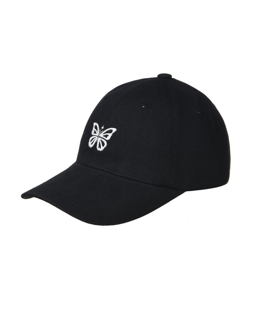 Nigaennikol Mini Butterfly Blink Ball Cap_Black White