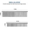 2025 Latest Model Pcs Dog Combs With Rounded Ends Stainless Steel Teeth
