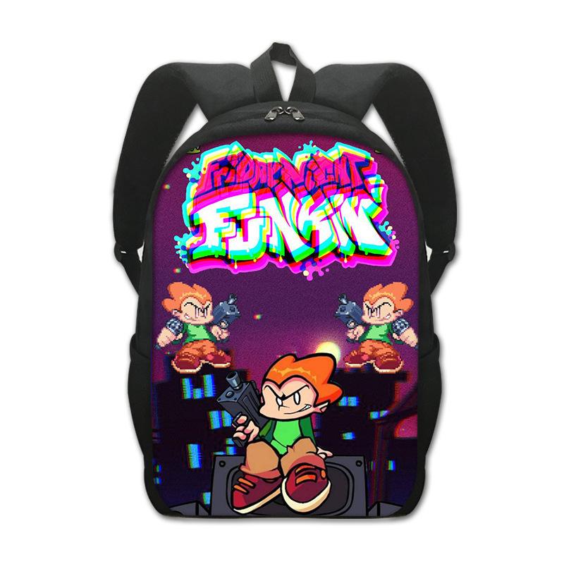Friday Night Funkin Large Capacity Student School Bag Printed Backpack Creative Backpack