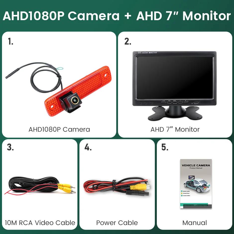 

GreenYi AHD автомобильный стоп-сигнал водонепроницаемая резервная камера заднего вида для Ford Transit MK7 2006-2013 грузовик фургон AHD1080 монитор опционально