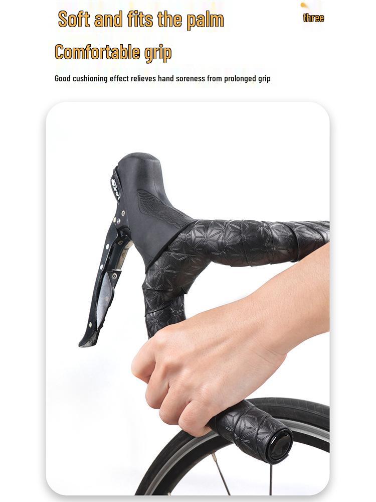 SUKOU Chrysanthemum Handlebar Tape: Anti-Slip, Wear-Resistant, Sweat-Absorbent, Solid Color Grip for Road Bikes