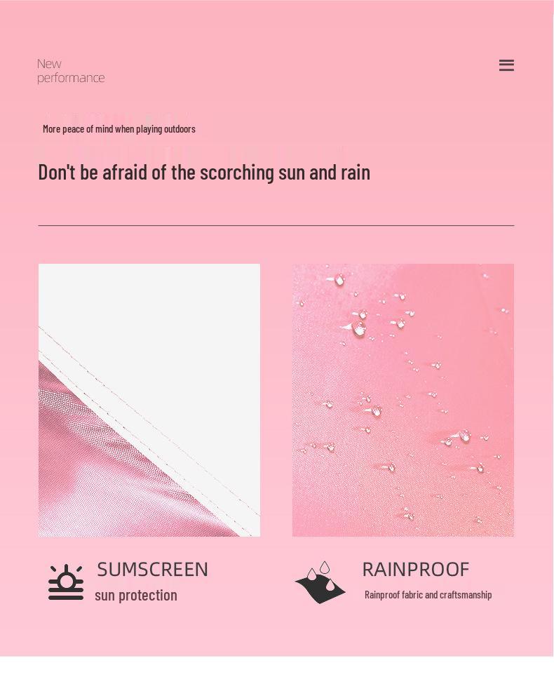 Portable Sun-Protective Rainproof Tent for 3-4 People - Double Layer & Quick Setup for Outdoor Camping and Picnics