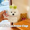 Bichon Welpen Keramiktasse Niedlich Kreativ Lustig Haushalts-Trinkbecher Büro-Kaffeebecher Paar-Tasse