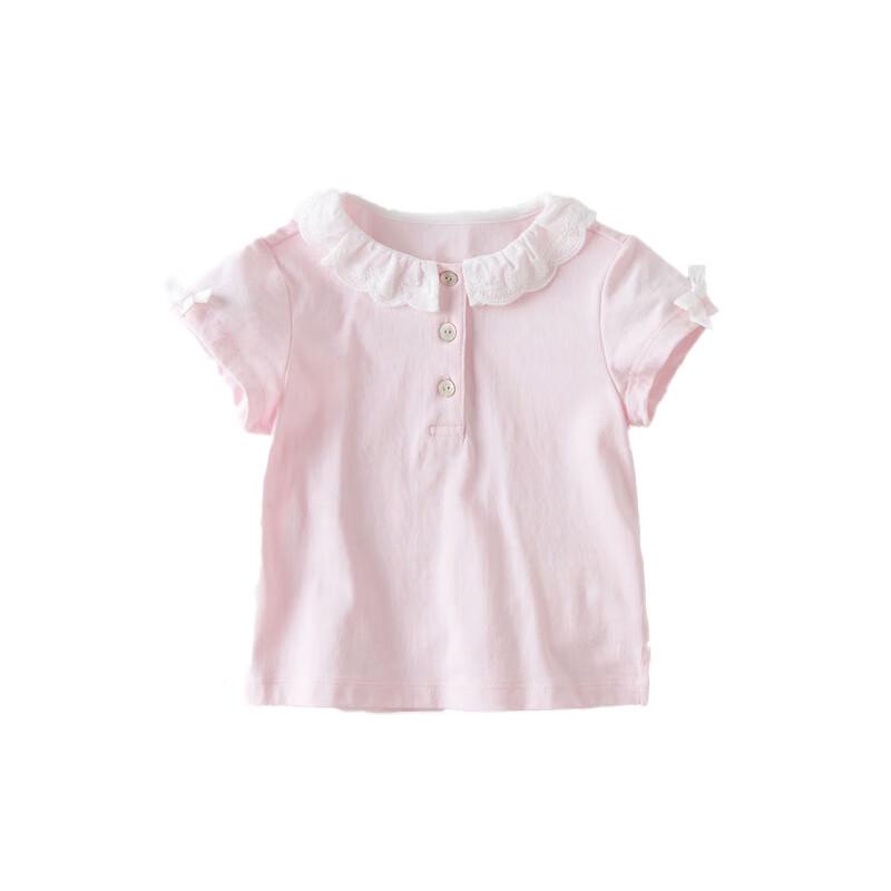 DAVE&BELLA Girls' Short Sleeve Cotton T-Shirt