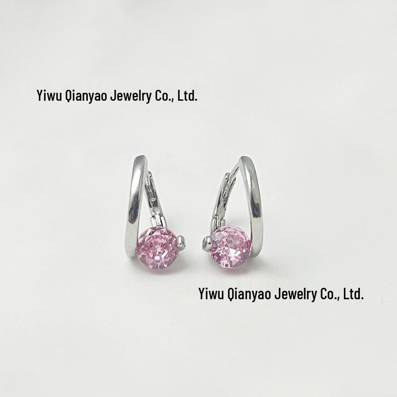 Pendientes Geométricos Coreanos de Circonita: Diseño Elegante, Versátil, Minimalista