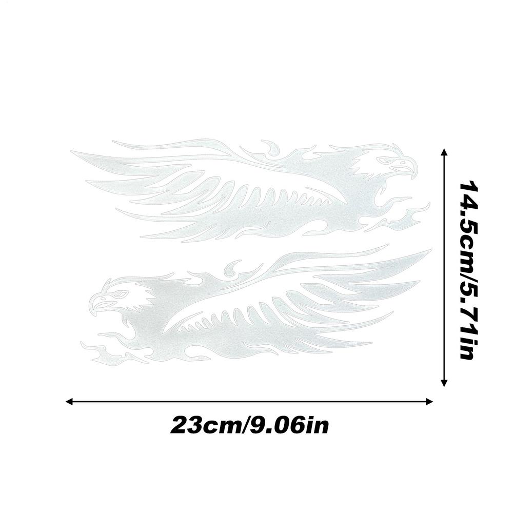 Motorcycle Decal Decal Stickers For Cars Eagle Design Waterproof Self-Adhesive Reflective Tape Decoration Patch For Helmet Truck