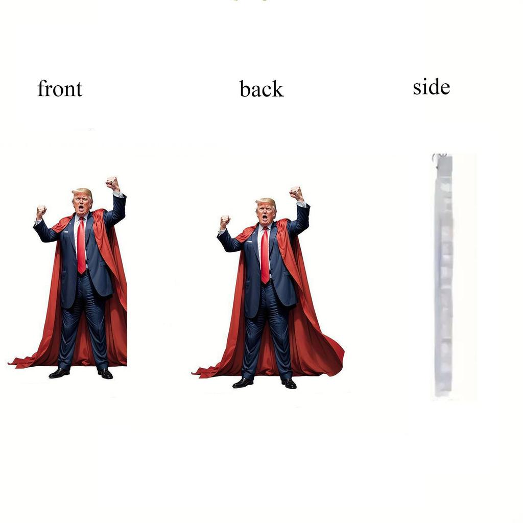 Cartoon Pendant With The Same Front And Back Acrylic Flat Car Interior Decoration Keychain Pendant