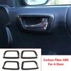 Fit Fits Toyota Tacoma 2016- Carbon Fiber ABS Interior Door Handle Bowl Trim
