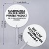 Custom Double-Sided PET Plastic Printable Fan for DIY Heat Transfer Design