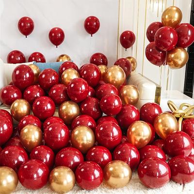 40/20 Adet 10 inç Nar Kırmızı Konfeti Lateks Balonlar Düğün Globos Doğum Günü Bebek Duşu Ev Yeni Yıl Partisi Süslemeleri