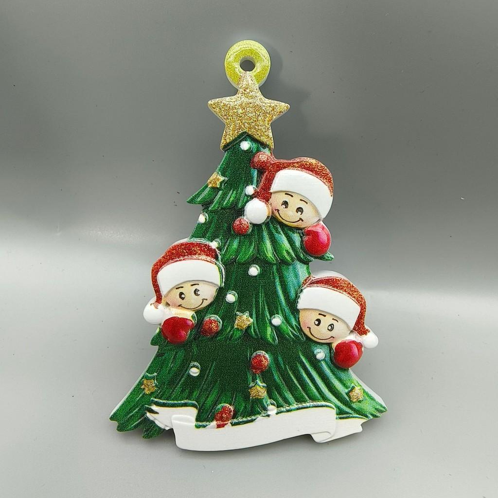 Charming Family Resin Christmas Ornaments For Joyful Holiday Tree Dcor