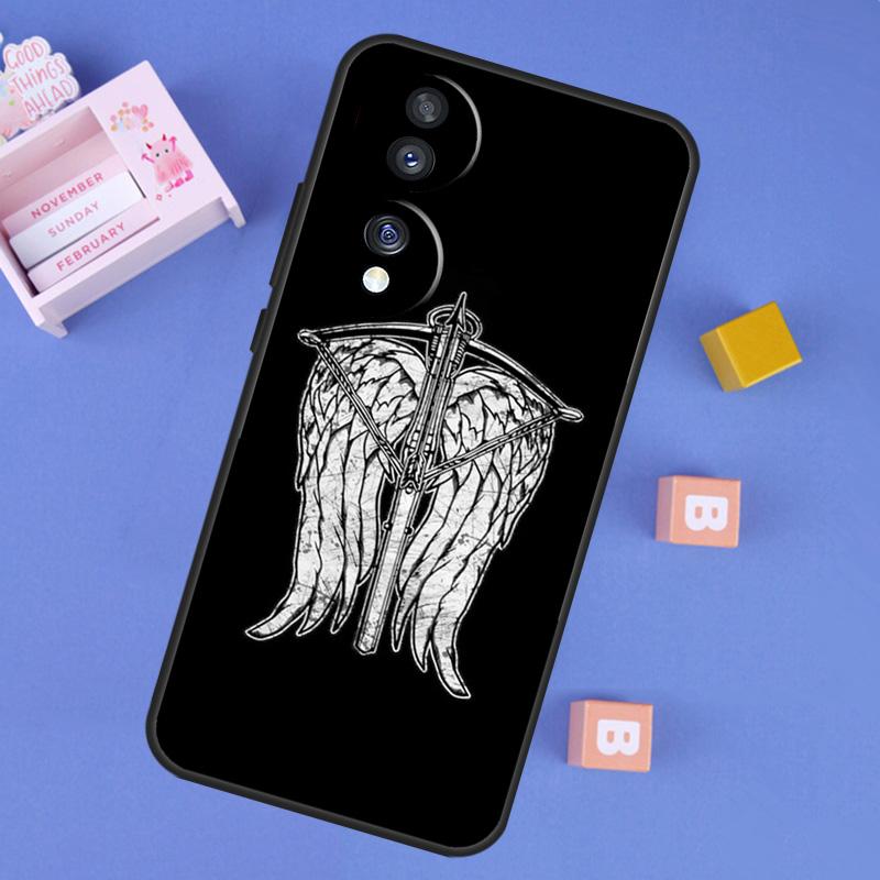 

Daryl Dixon Wings Zombie Case For Honor 400 Pro 200 70 90 Lite X9a X9b X9c X9d X8b X8c Win RT Magic 8 5 6 7 Pro Cover Honor 200