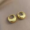 Fashion Metal Round Circle Hoop Earrings for Women Vintage Gold Plated Chunky Drop Earring Prevent Allergy Jewelry Party Gifts
