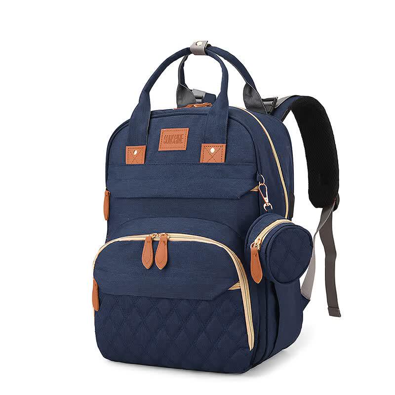Convertible Diaper Bag Backpack with Portable Baby Bed 30*16*41cm