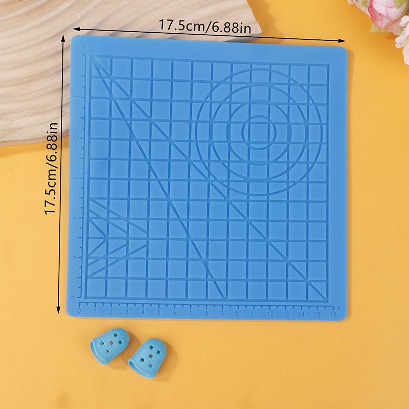 3D Printing Pen Silicone Mat Diy Creative Drawing Template Pad With Heat-Proof Finger Sleeve Art Tools Christmas Gift For Kids