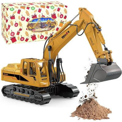 Construction Toy Excavator 360 Degree Rotating Model Truck for Kids Indoor Outdoor Play