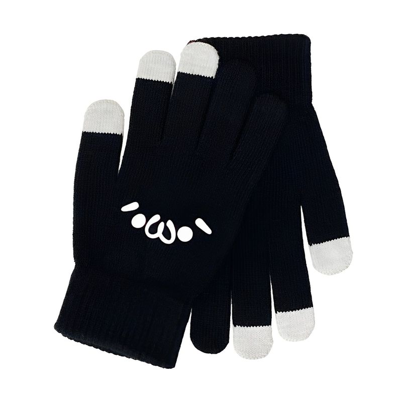 

Зимние женские модные перчатки в корейском стиле для танцев маймай (Black) expression All yards