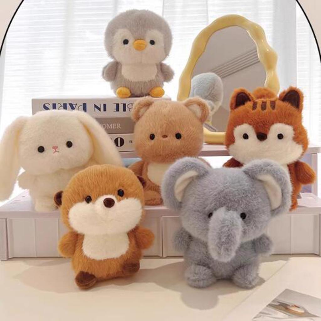 15CM Cute Animal Plush Toy Children Table Doll Ornaments Companion Doll Birthday Christmas Gifts Soft Sleeping Companion Kawaii
