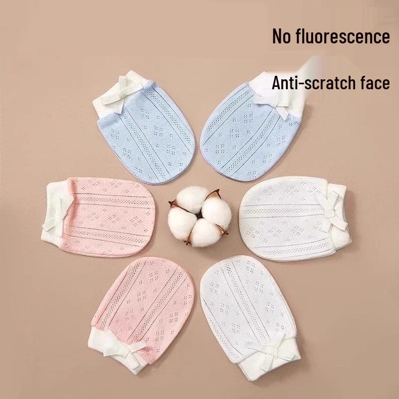 

Newcomer Exclusive: Anti-Scratch Autumn/Winter Baby Gloves - Breathable, Hand-Protective for Teething Infants One Size