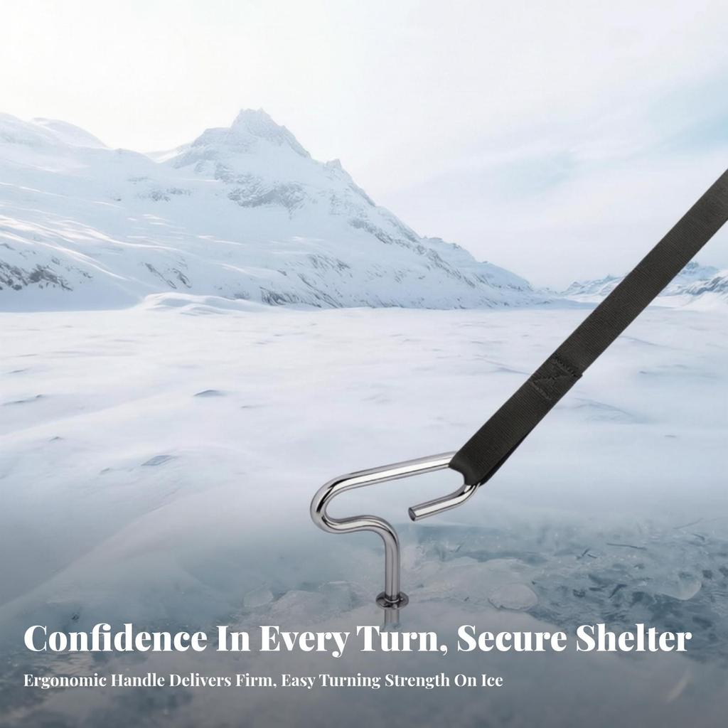 Ice Fishing Tent Anchor Kit with Cam Straps Heavy-Duty Shelter Tie down