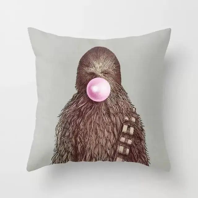 Juste de coussin de dessin animé pour la maison, taie d'oreiller décorative, animal, lama, alpaga, girafe, canapé, voiture, fête, Nairobi, Orn