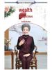 Warm Winter Three-Piece Set for Elderly Women: Fleece-Lined Cotton Coat and Pants