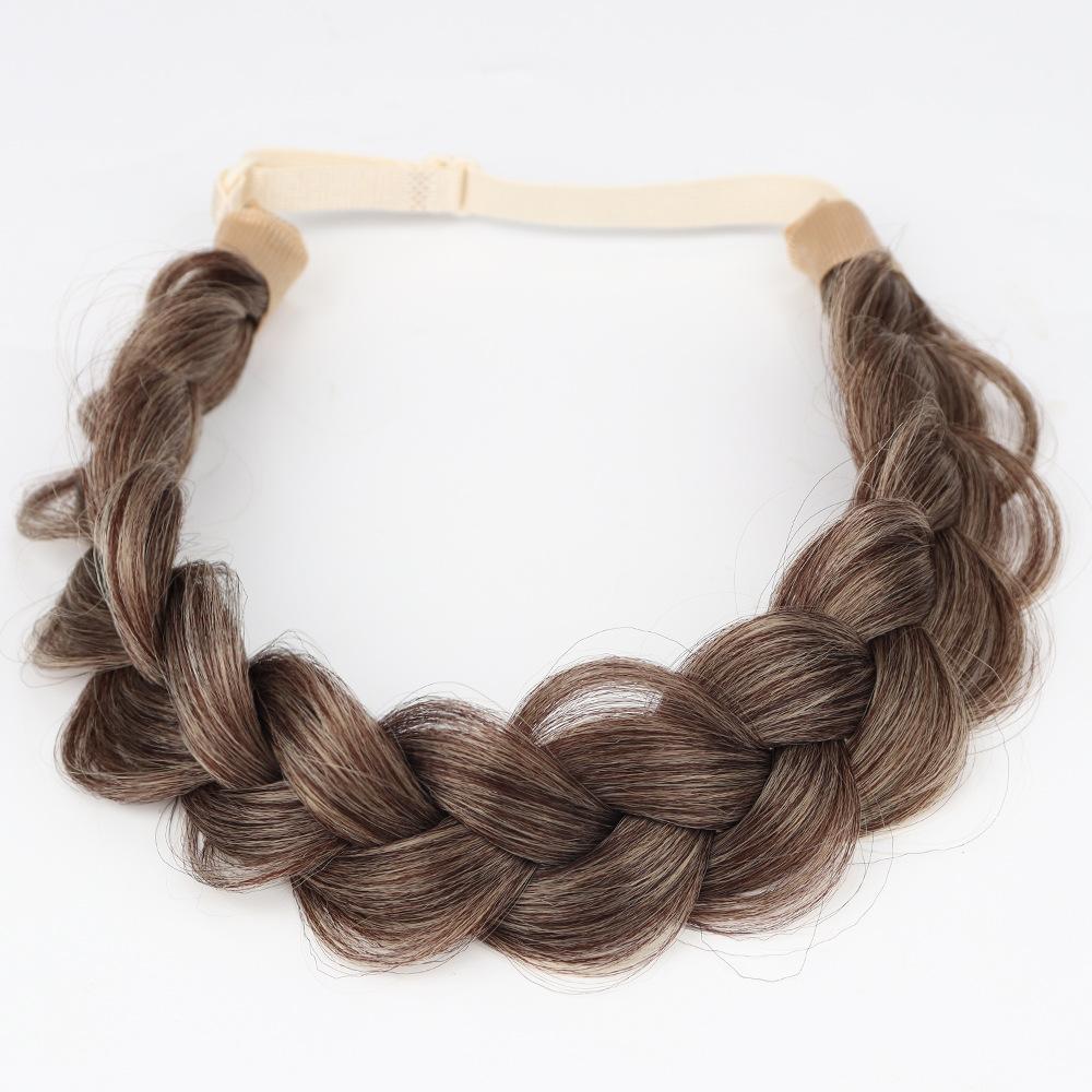 Braided Headbands for Women Synthetic Hair Plaited Braids Elastic Stretch Hairpiece Hair Band Beauty Accessory