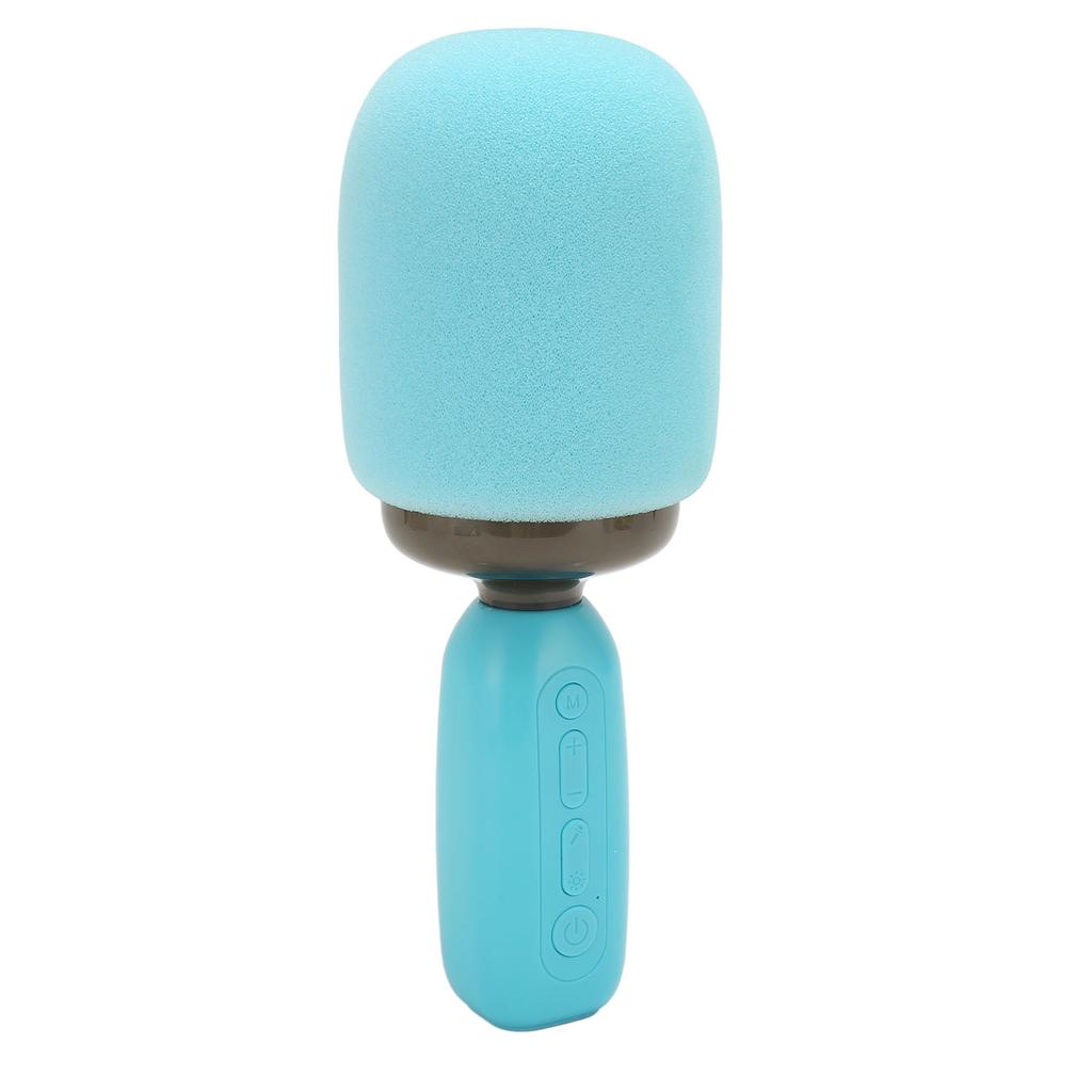 Handheld Karaoke Mic with RGB Light Support Memory Card Portable Wireless Bluetooth Singing