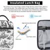 Black And White Toile De Jouy Insulated Lunch Bag for Women Children Portable Food Boxes Thermal Lunch Box Tote