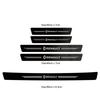 1/4/5Pcs Carbon Fiber Car Door Sill Scuff Plate Decor D Stickers For Renault RS Clio Megane 2 3 4 Captur Trafic Twingo Scenic 2