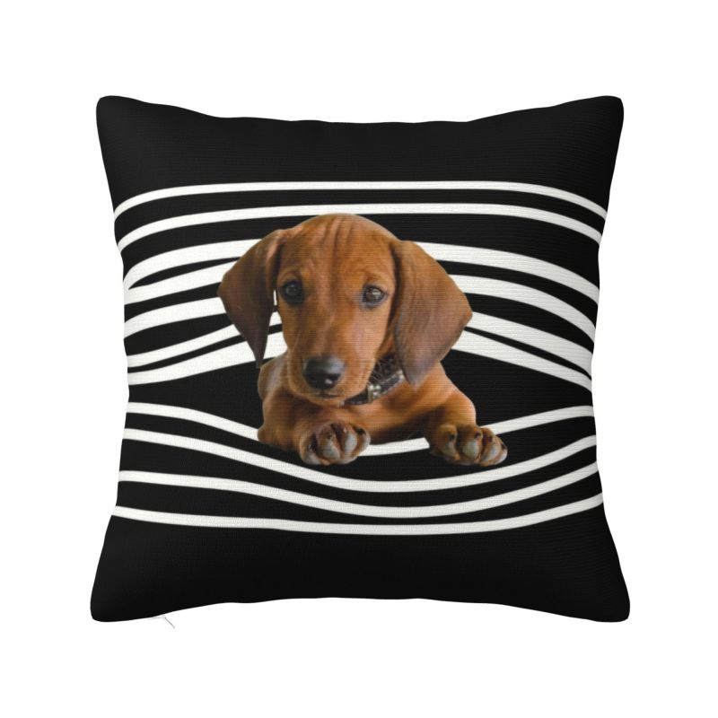 Nordic Kawaii Dachshund Cushion Cover Soft Sausage Badger Wiener Dog Pillow Case Decoration