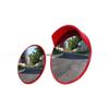 80-Degree Wide-Angle Convex Traffic Mirror for Indoor and Outdoor Use
