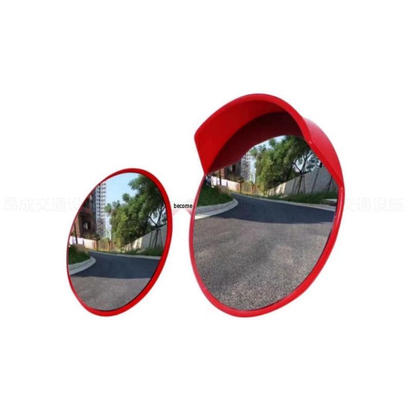 80-Degree Wide-Angle Convex Traffic Mirror for Indoor and Outdoor Use