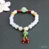2026 White Chalcedony Bracelet Agate Lotus Seedpod Tassel Jewelry Factory Live Delivery S2041103