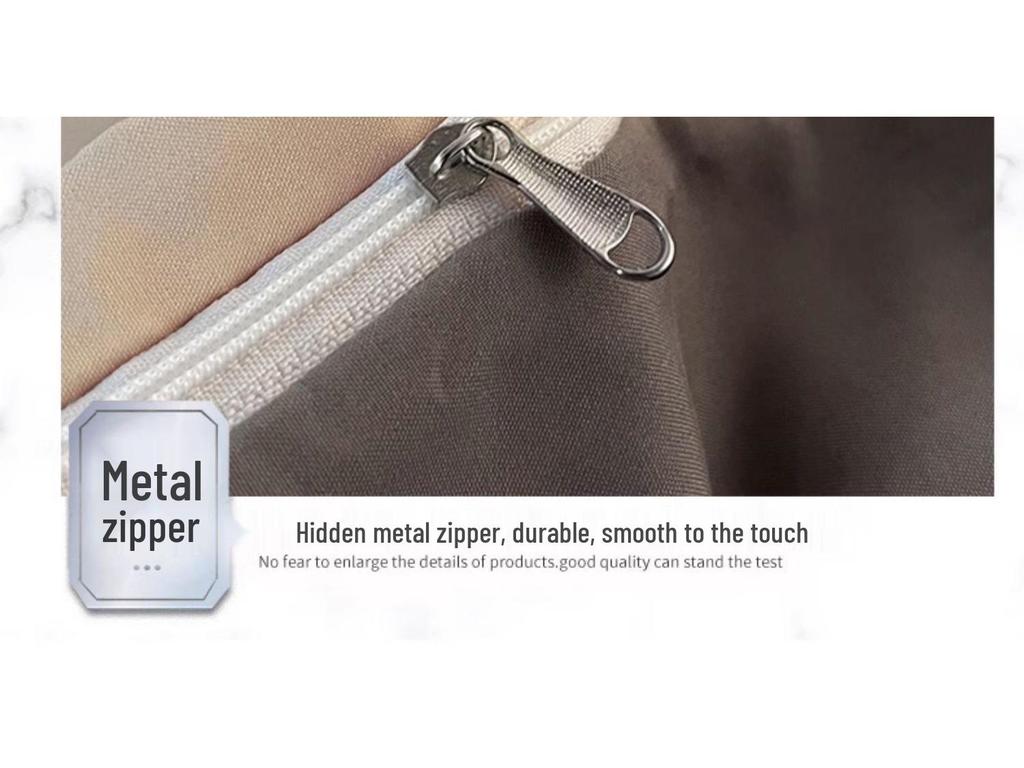 Brushed Cotton Four-Piece Bedding Set: Sheet & Duvet Cover for Student Dorm Single Bed