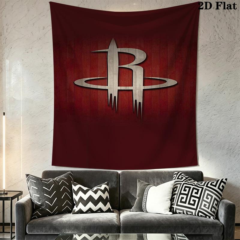 Houston Rockets Logo Art Print Bedding 1 Duvet Cover 2 Pillowcase Without Core Soft And Comfortable Bedding Set Duvet Cover And Pillowcase