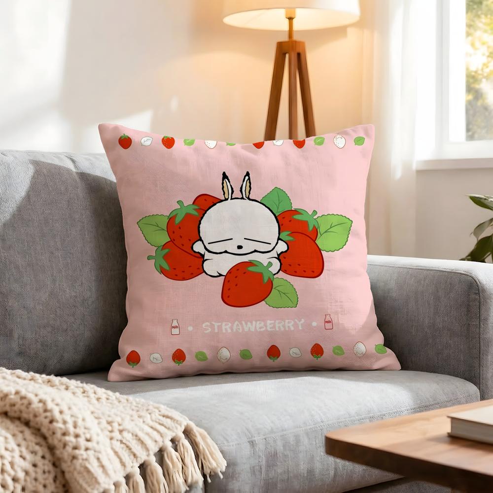 Character Mashimaro Cushion Cover 1Pcs Decorative Covers Soft Cushion Case For Sofa Couch Decor 40X40 45X45 Pillowcases