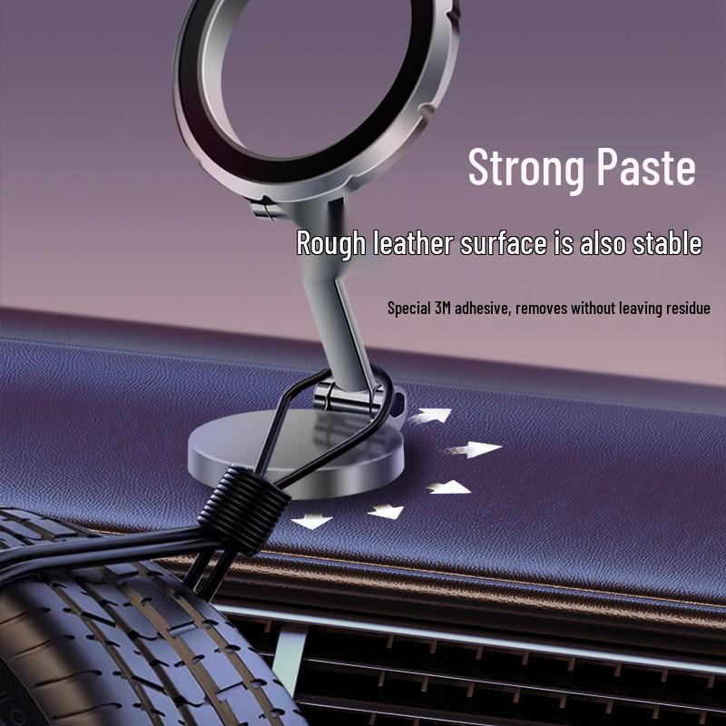 2025 Car Magnetic Phone Holder with Suction Cup & 360° Rotation