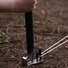 Tent Stakes Heavy Duty Metal Tent Pegs for Camping Steel Tent StakesUnbreakable and Inflexible Black