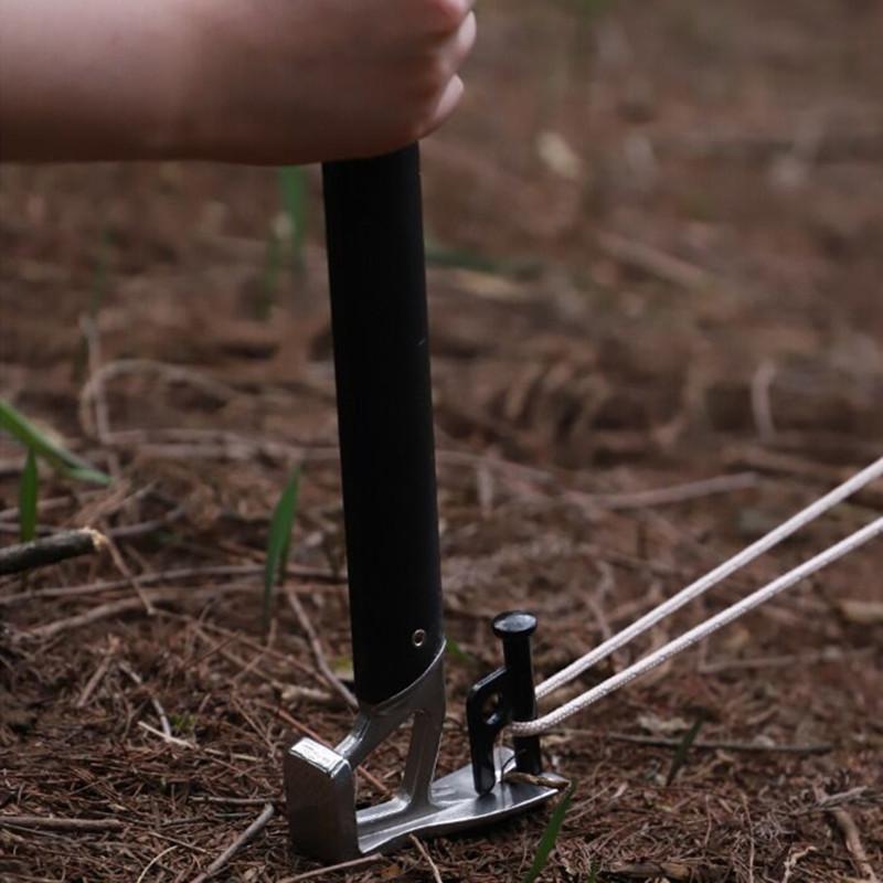 Tent Stakes Heavy Duty Metal Tent Pegs for Camping Steel Tent StakesUnbreakable and Inflexible Black