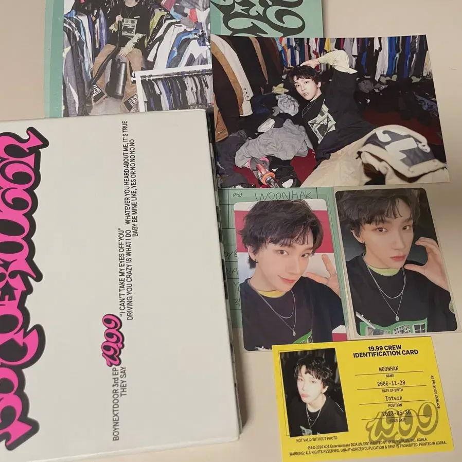 

Boynextdoor 19.99 Nice Album Woonhak Full Set