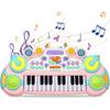 Toddler Piano Toy Keyboard, 24 Keys Toy Piano for Baby, Multifunctional Baby Piano Girl Toys Kids Piano Keyboard Toy for Toddlers, Birthday Gifts for