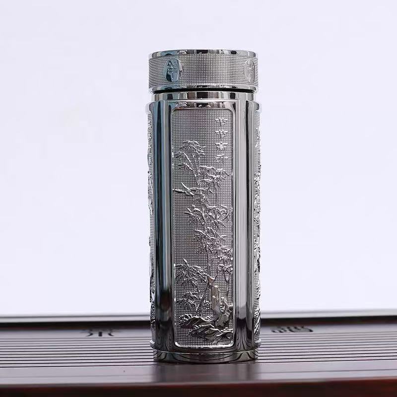 San Yang Kai Tai Silver Ion Silver Plated Cup Health Cup Gift Cup Water Cup Insulated Cup 360ml серебряный