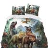 Jurassic World Park Dinosaur Sengetøy Sett Gutter Jenter Twin Queen Size Dynetrekk Putetrekk Seng Barn Voksen Hjem Tekstil