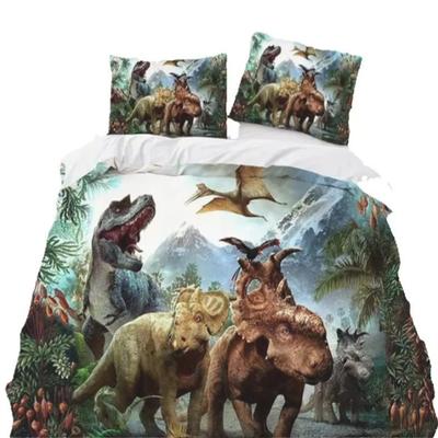 Jurassic World Park Dinosauří Ložní Set Chlapci Dívky Velikost Twin Queen Povlak na Peřinu Povlak na Polštář Postel Děti Dospělí Domácí Textil