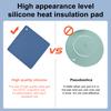 4Pcs Silicone Trivet Mats for Hot Dishes Heat Resistant Hot Pads Pot Holders Flexible Placemats Non-Slip Multi-Purpose Kitchen Tool
